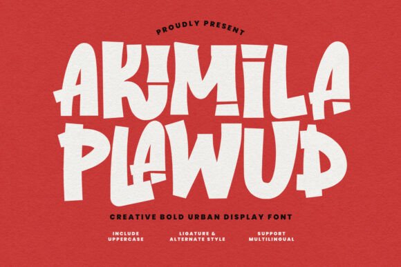 Akimila Plawud: The Bold Hand-Drawn Font for High-Impact Design