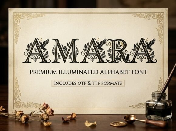 Amara: A Display Typeface for Bold, Artistic Statements