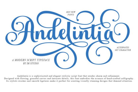 Andelintia: The Modern Calligraphy Font with Effortless Charm