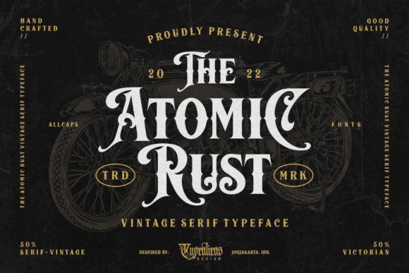 Atomic Rust: Vintage Charm for Modern Design Projects
