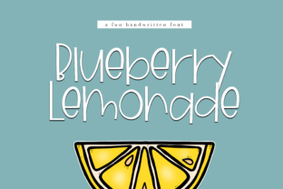 Blueberry Lemonade: A Handwritten Font for Fresh, Fun Design