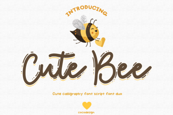 Discovering the Charm of the Cute Bee Font Duo