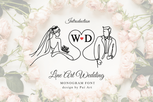 Elevate Your Brand with the Line Art Wedding Monogram