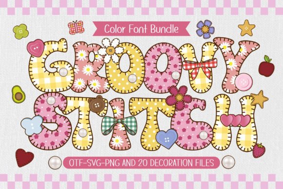 Groovy Stitch: A Playful Font for Crafty Designs