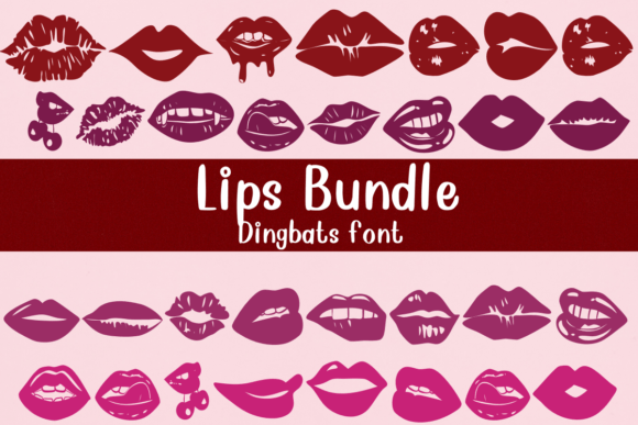 Lips Bundle: The Playful Typeface for Bold Brands