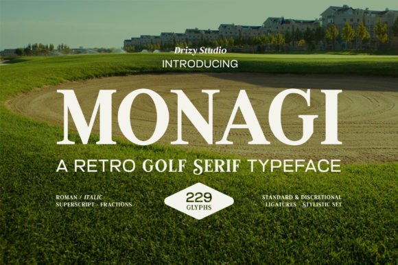Monagi: A Typeface Where Vintage Charm Meets Modern Elegance