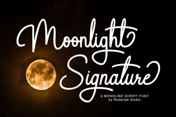 Moonlight Signature: Where Handwritten Soul Meets Digital Polish