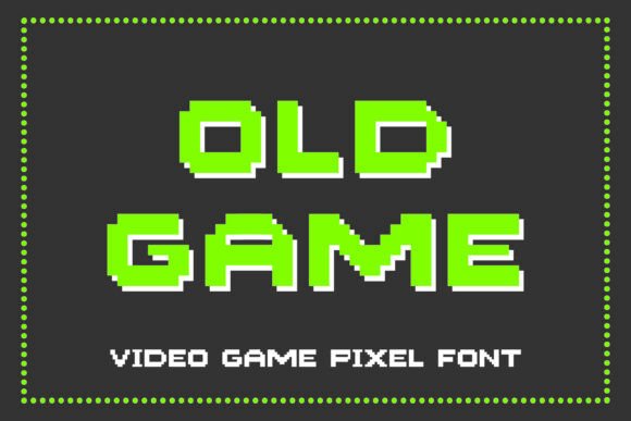 Old Game: The Pixel Font That Brings 8-Bit Nostalgia to Your Designs