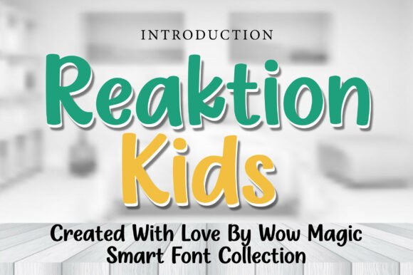 Reaktion Kids: A Playful Font for Creative Projects