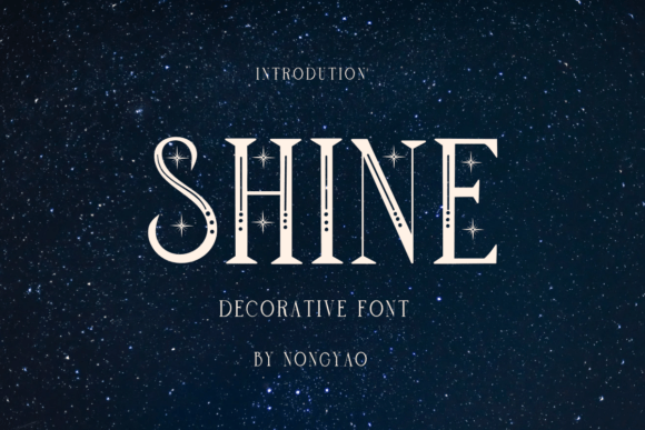 Shine: A Celestial Serif for Designs That Demand Attention