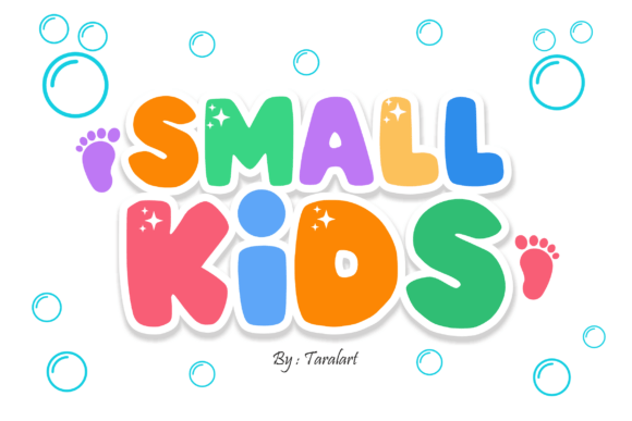 Small Kids: A Bubbly Typeface for Playful Branding