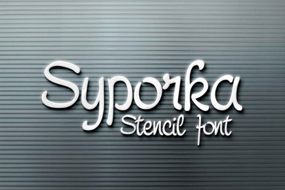 Syporka: The Stencil Font That Keeps Your Creativity Flowing