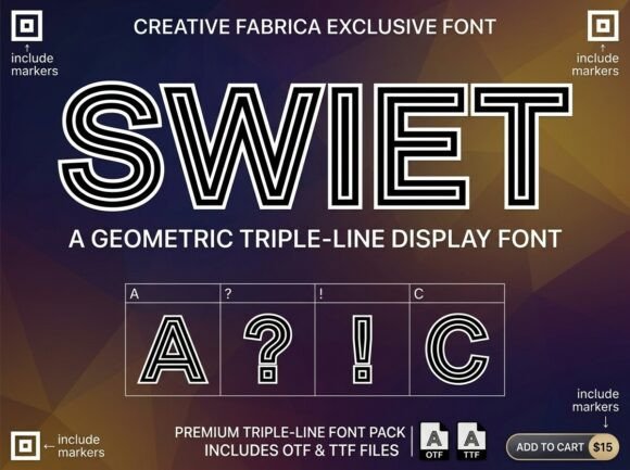 Unleash Retro Velocity: The Swiet Typeface
